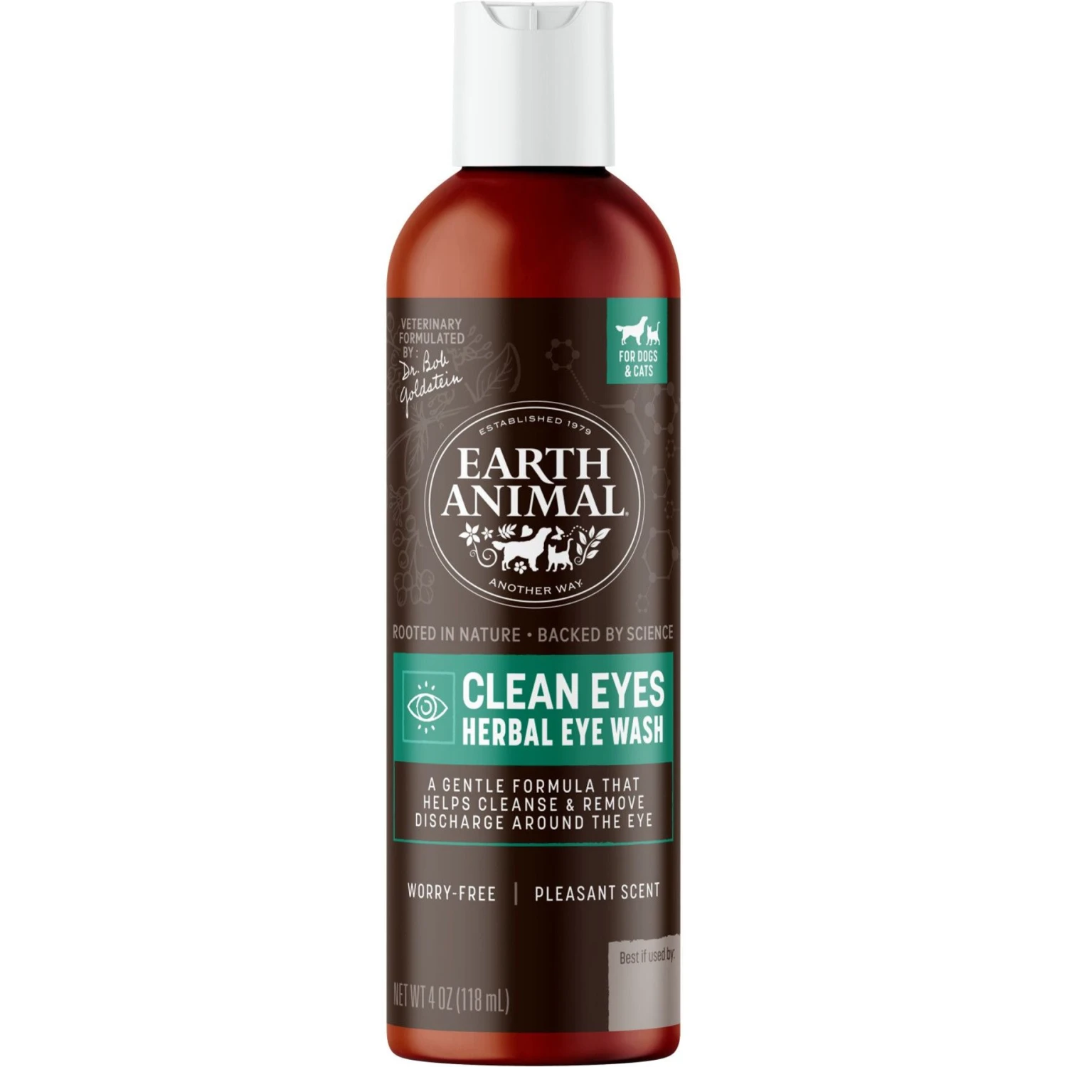 Earth Animal Natural Remedies Clean Eyes Herbal Eye Wash Cleanser For Dogs & Cats, 4-oz Bottle 3 Earth Animal Natural Remedies Clean Eyes Herbal Eye Wash Cleanser For Dogs & Cats, 4-oz Bottle