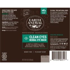 Earth Animal Natural Remedies Clean Eyes Herbal Eye Wash Cleanser For Dogs & Cats, 4-oz Bottle 9 Earth Animal Natural Remedies Clean Eyes Herbal Eye Wash Cleanser For Dogs & Cats, 4-oz Bottle -Furry Friends 361343 PT2. AC SS1800 V1646875316