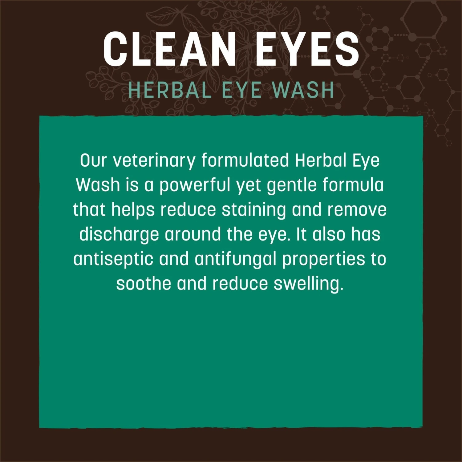 Earth Animal Natural Remedies Clean Eyes Herbal Eye Wash Cleanser For Dogs & Cats, 4-oz Bottle 6 Earth Animal Natural Remedies Clean Eyes Herbal Eye Wash Cleanser For Dogs & Cats, 4-oz Bottle - Image 4