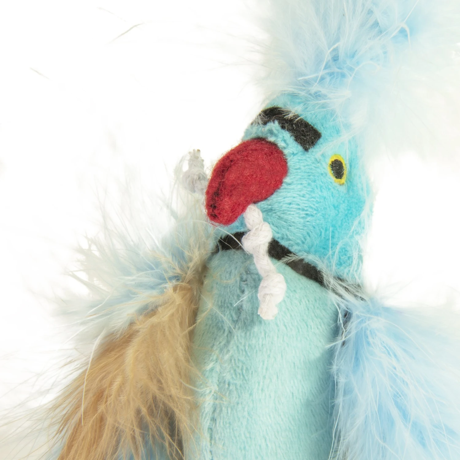 Petlinks Blue Beauty Lush Plush Catnip & Silvervine Bird & Feather Cat Toy, Blue, Small 5 Petlinks Blue Beauty Lush Plush Catnip & Silvervine Bird & Feather Cat Toy, Blue, Small - Image 3