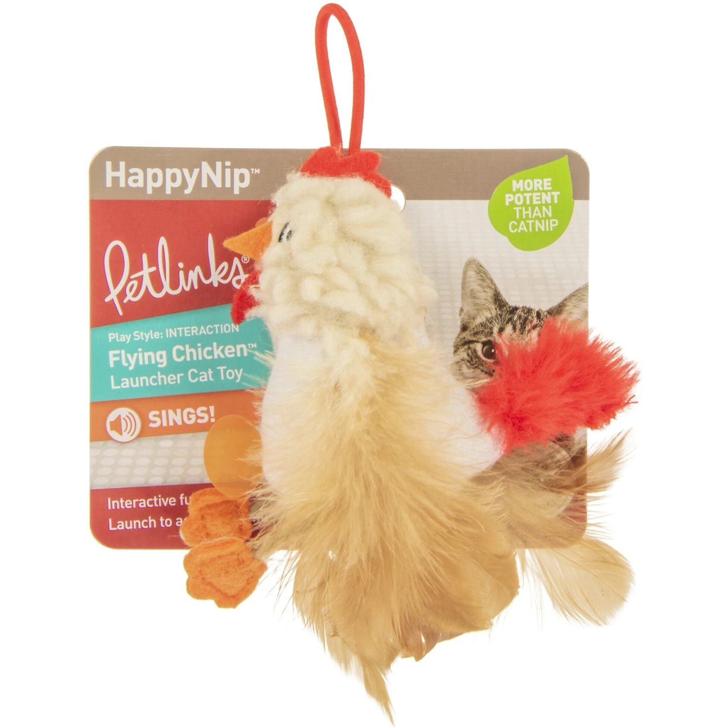 Petlinks Flying Chicken Electronic Sound Launcher Cat Toy, Natural, Medium 3 Petlinks Flying Chicken Electronic Sound Launcher Cat Toy, Natural, Medium