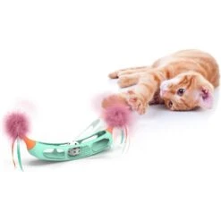 SmartyKat Track Tipper Suction Cup Ball Track Cat Toy, Large -Furry Friends 362934 PT4. AC SS1800 V1642640518