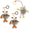 SmartyKat Bouncy Mouse Plush Dangler Catnip Cat Toy, Orange & Gray, Small, 3 Count 2 SmartyKat Bouncy Mouse Plush Dangler Catnip Cat Toy, Orange & Gray, Small, 3 Count -Furry Friends 362942 MAIN. AC SS1800 V1642636913
