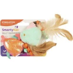 SmartyKat Silly Swimmers Plush Catnip Cat Toy, Orange, Small, 2 Count -Furry Friends 362946 PT2. AC SS1800 V1693937116