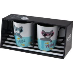 Pounce + Fetch Sip Of Art Furry Friends Ceramic Coffee Mug Set, 15-oz, Style Varies -Furry Friends 363198 PT6. AC SS1800 V1644005569