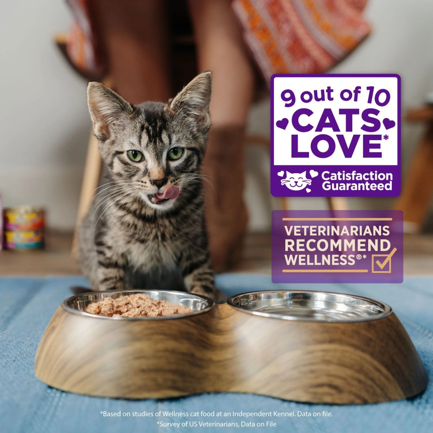Wellness Tiny Tasters Chicken & Beef Grain-Free Minced Wet Cat Food, 1.75-oz Pouch, Case Of 12 5 Wellness Tiny Tasters Chicken & Beef Grain-Free Minced Wet Cat Food, 1.75-oz Pouch, Case Of 12 - Image 3
