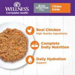 Wellness Complete Health Age Advantage Chicken Pate Wet Cat Food -Furry Friends 363921 PT2. AC SS1800 V1643222493