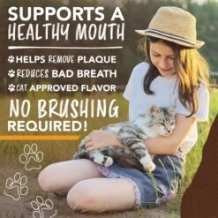 TropiClean Enticers Honey Marinated Chicken Flavor Cat Dental Gel, 2-oz Tube -Furry Friends 365205 PT4. AC SS1800 V1698958976