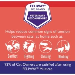 Feliway MultiCat Calming Diffuser Refill For Cats, 30 Day & Frisco Multi-Cat Unscented Clumping Clay Cat Litter -Furry Friends 365463 PT2. AC SS1800 V1686575332