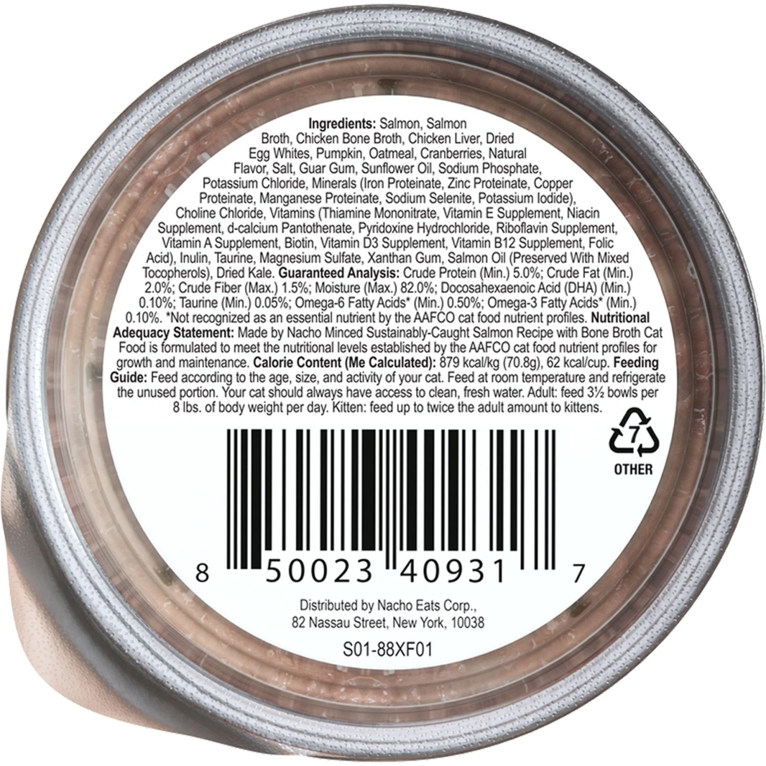 Made By Nacho Sustainably Caught Salmon Recipe Cuts In Gravy With Bone Broth Wet Cat Food 4 Made By Nacho Sustainably Caught Salmon Recipe Cuts In Gravy With Bone Broth Wet Cat Food - Image 2