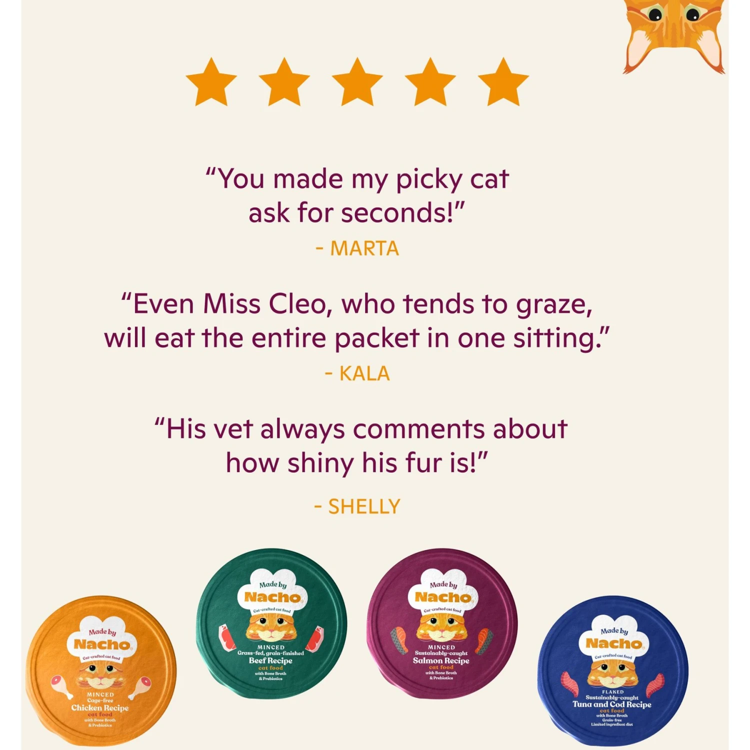 Made By Nacho Sustainably Caught Salmon Recipe Cuts In Gravy With Bone Broth Wet Cat Food 8 Made By Nacho Sustainably Caught Salmon Recipe Cuts In Gravy With Bone Broth Wet Cat Food - Image 6