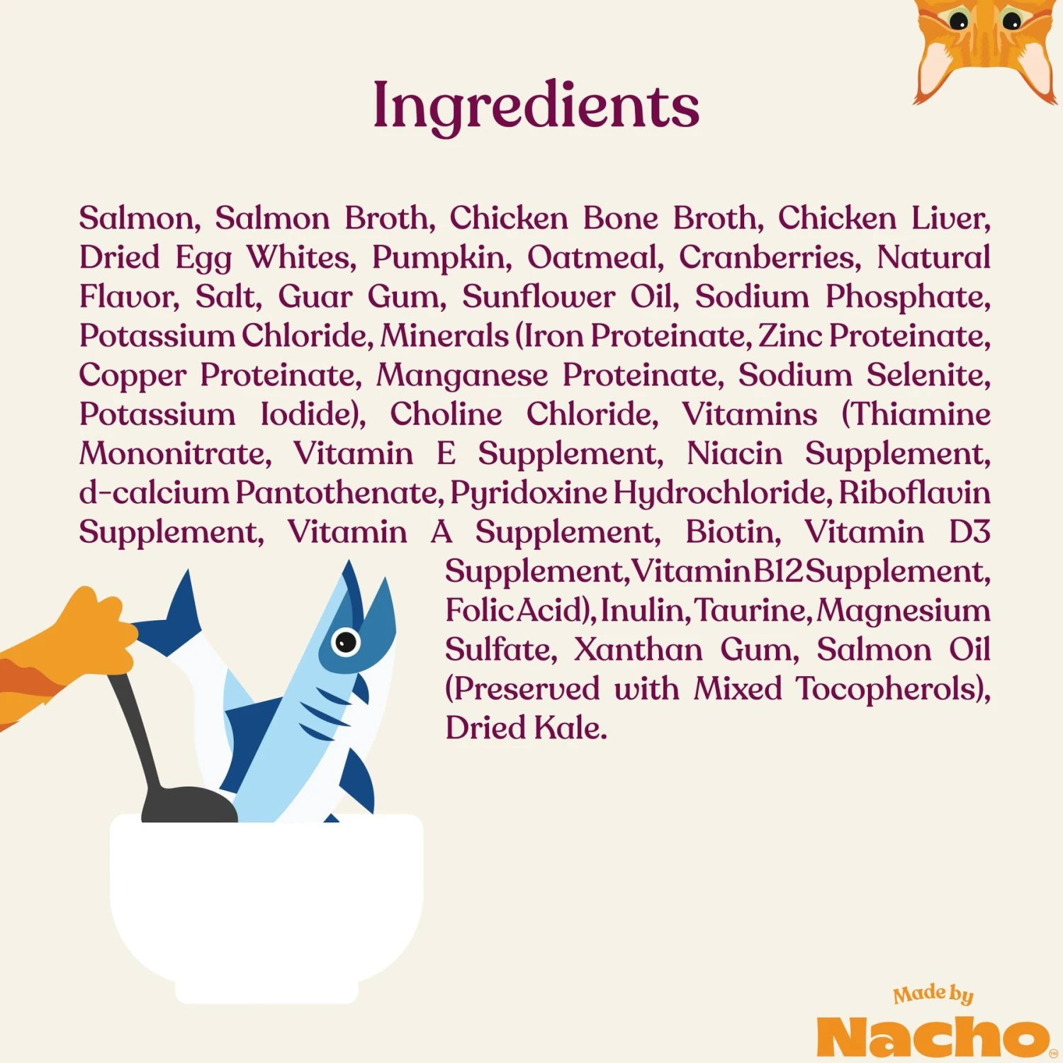 Made By Nacho Sustainably Caught Salmon Recipe Cuts In Gravy With Bone Broth Wet Cat Food 9 Made By Nacho Sustainably Caught Salmon Recipe Cuts In Gravy With Bone Broth Wet Cat Food - Image 7