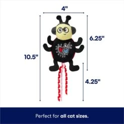 Frisco Valentine Jammin' Ladybug Plush Cat Toy With Catnip -Furry Friends 371081 PT1. AC SS1800 V1701364919