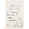 Mud Pie Funny If I Could Text Cat Kitchen Tea Towel, Cream -Furry Friends 371147 MAIN. AC SS1800 V1646269626