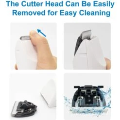 PATPET P920 Low Noise Cordless Paws, Eyes, Ears & Face Grooming Trimmer Dog & Cat Clipper With Double Blades -Furry Friends 371995 PT1. AC SS1800 V1657657496