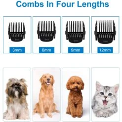 PATPET P920 Low Noise Cordless Paws, Eyes, Ears & Face Grooming Trimmer Dog & Cat Clipper With Double Blades -Furry Friends 371995 PT2. AC SS1800 V1657657494