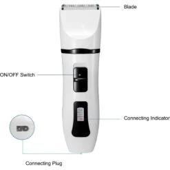 PATPET P920 Low Noise Cordless Paws, Eyes, Ears & Face Grooming Trimmer Dog & Cat Clipper With Double Blades -Furry Friends 371995 PT6. AC SS1800 V1657657496
