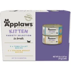 Applaws Kitten Variety Pack Wet Cat Food, 2.47-oz, Case Of 6