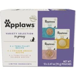 Applaws Gravy Variety Pack Wet Cat Food, 2.47-oz, Case Of 12