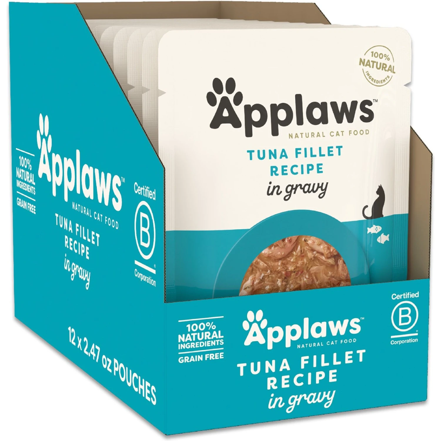 Applaws Tuna Flakes In Gravy Wet Cat Food, 2.47-oz, Case Of 12 3 Applaws Tuna Flakes In Gravy Wet Cat Food, 2.47-oz, Case Of 12