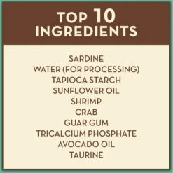 AvoDerm Natural Grain-Free Sardine, Shrimp & Crab Meat Entree In Gravy Canned Cat Food -Furry Friends 46683 PT3. AC SS1800 V1602292862
