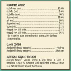 AvoDerm Natural Grain-Free Sardine, Shrimp & Crab Meat Entree In Gravy Canned Cat Food -Furry Friends 46683 PT5. AC SS1800 V1602311161