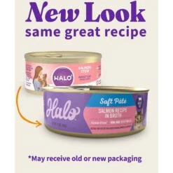 Halo Salmon Stew Grain-Free Adult Canned Cat Food 12 Halo Salmon Stew Grain-Free Adult Canned Cat Food -Furry Friends 47577 PT1. AC SS1800 V1682450373