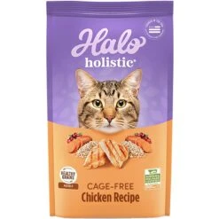 Halo Holistic Cage-free Chicken Recipe Complete Digestive Health Adult Dry Cat Food
