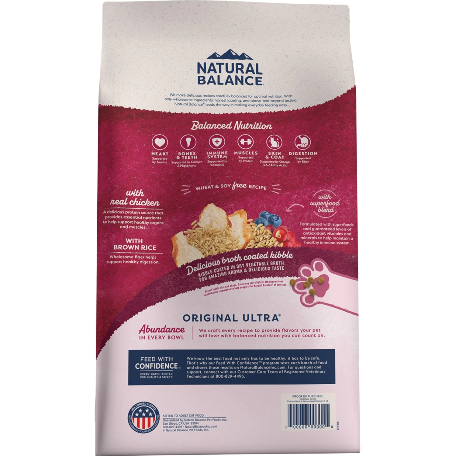 Natural Balance Original Ultra Chicken Meal & Salmon Meal Formula Dry Cat Food 5 Natural Balance Original Ultra Chicken Meal & Salmon Meal Formula Dry Cat Food - Image 3