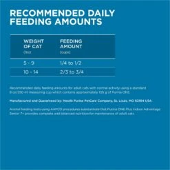 Purina ONE Indoor Advantage Senior 7+ High Protein Natural Dry Cat Food 17 Purina ONE Indoor Advantage Senior 7+ High Protein Natural Dry Cat Food -Furry Friends 48658 PT6. AC SS1800 V1674848797