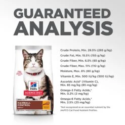 Hill's Science Diet Adult Hairball Control Chicken Recipe Dry Cat Food -Furry Friends 48859 PT8. AC SS1800 V1598145099