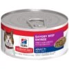 Hill's Science Diet Adult 7+ Savory Beef Entree Canned Cat Food -Furry Friends 48928 Main. AC SS1800 V1590010592