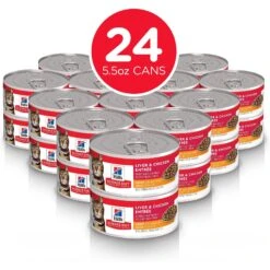 Hill's Science Diet Adult Light Liver & Chicken Entree Canned Cat Food -Furry Friends 48963 PT1. AC SS1800 V1585599398