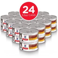 Hill's Science Diet Adult Hairball Control Savory Chicken Entree Canned Cat Food -Furry Friends 48978 PT1. AC SS1800 V1585601244