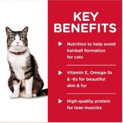 Hill's Science Diet Adult Hairball Control Savory Chicken Entree Canned Cat Food -Furry Friends 48978 PT3. AC SS1800 V1598154369