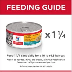 Hill's Science Diet Adult Indoor Savory Chicken Entree Canned Cat Food 18 Hill's Science Diet Adult Indoor Savory Chicken Entree Canned Cat Food -Furry Friends 48980 PT7. AC SS1800 V1605832319