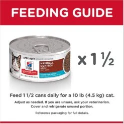 Hill's Science Diet Adult Hairball Control Ocean Fish Entree Canned Cat Food -Furry Friends 48987 PT7. AC SS1800 V1598149255