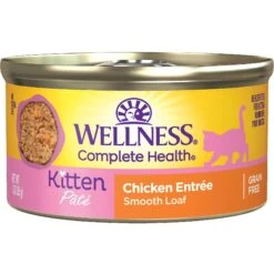 Wellness Complete Health Kitten Chicken Entree Recipe Natural Canned Cat Food
