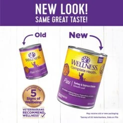 Wellness Complete Health Turkey & Salmon Formula Grain-Free Natural Canned Cat Food -Furry Friends 49282 PT1. AC SS1800 V1666650828