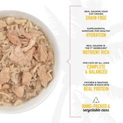Tiki Cat Luau Wild Salmon & Chicken In Chicken Consomme Grain-Free Canned Cat Food -Furry Friends 49507 PT3. AC SS1800 V1702328806
