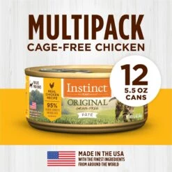 Instinct Original Grain-Free Pate Real Chicken Recipe Wet Canned Cat Food -Furry Friends 49550 PT5. AC SS1800 V1682018338