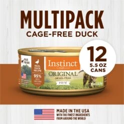 Instinct Original Grain-Free Pate Real Duck Recipe Wet Canned Cat Food 16 Instinct Original Grain-Free Pate Real Duck Recipe Wet Canned Cat Food -Furry Friends 49564 PT5. AC SS1800 V1682018251