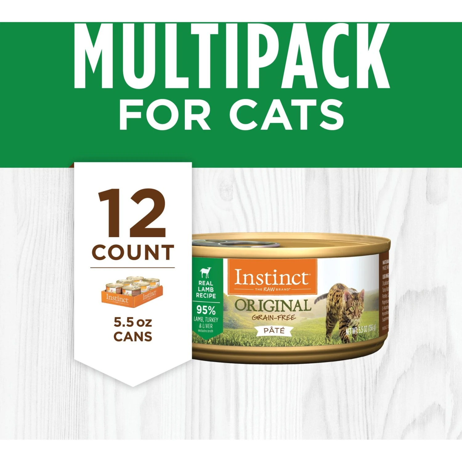 Instinct Original Grain-Free Pate Real Lamb Recipe Canned Cat Food 9 Instinct Original Grain-Free Pate Real Lamb Recipe Canned Cat Food - Image 7