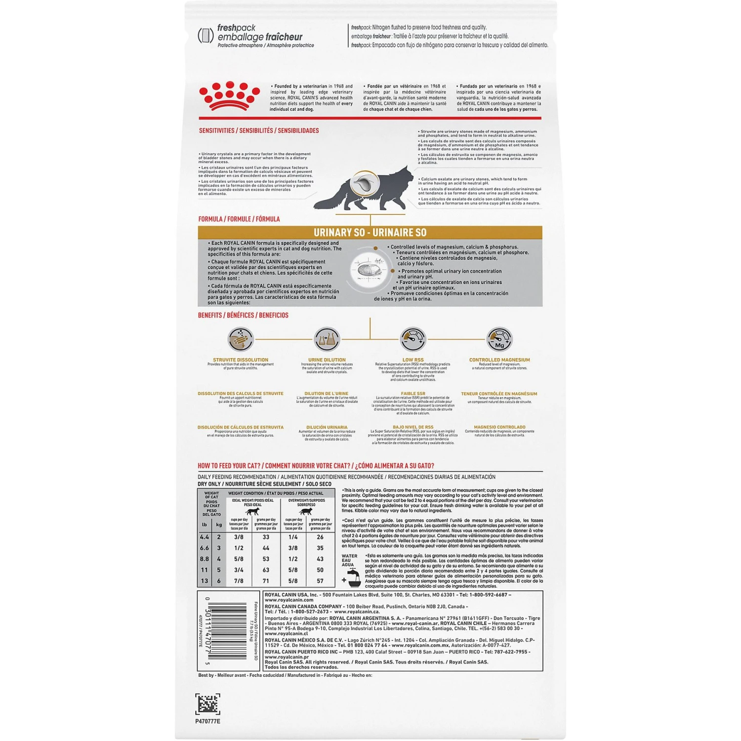 Royal Canin Veterinary Diet Adult Urinary SO Dry Cat Food 4 Royal Canin Veterinary Diet Adult Urinary SO Dry Cat Food - Image 2