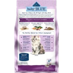 Blue Buffalo Baby Blue Healthy Growth Formula Natural Chicken & Brown Rice Recipe Kitten Dry Food & Blue Buffalo Baby Blue Savory Chicken Kitten Treats, 2-oz Bag -Furry Friends 501894 PT2. AC SS1800 V1648504000