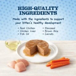 Blue Buffalo Baby Blue Healthy Growth Formula Natural Chicken Recipe Kitten Wet Food -Furry Friends 502254 PT3. AC SS1800 V1647638296