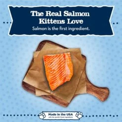 Blue Buffalo Baby Blue Healthy Growth Formula Grain-Free High Protein Salmon Recipe Kitten Wet Food, 3-oz Cans, Case Of 24 -Furry Friends 502278 PT2. AC SS1800 V1647639110