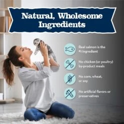 Blue Buffalo Baby Blue Healthy Growth Formula Grain-Free High Protein Salmon Recipe Kitten Wet Food, 3-oz Cans, Case Of 24 -Furry Friends 502278 PT5. AC SS1800 V1647639986
