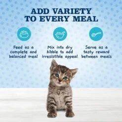 Blue Buffalo Baby Blue Healthy Growth Formula Grain-Free High Protein Variety Pack Kitten Wet Food, 3-oz Can, Case Of 6 -Furry Friends 502350 PT2. AC SS1800 V1647639438
