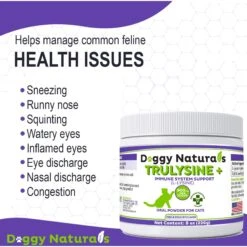 Pet Health Pharma Doggy Naturals Trulysine+ Powder Immune Supplement For Cats, 8-oz -Furry Friends 506058 PT3. AC SS1800 V1670447022